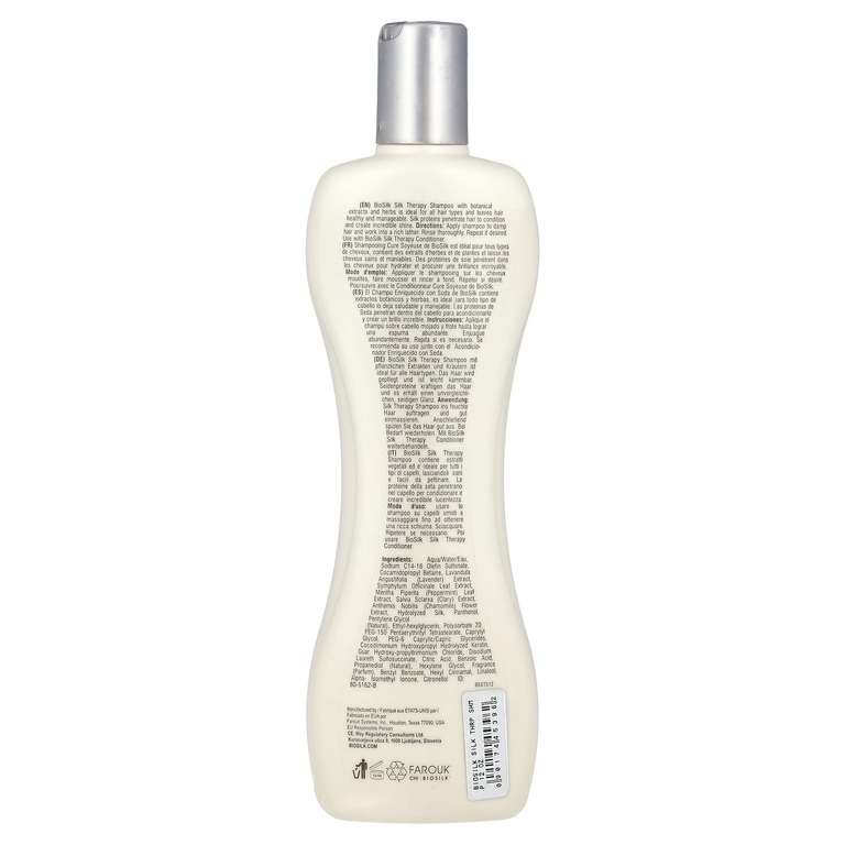 Biosilk, Silk Therapy®, шампунь, 355 мл (12 жидк. унц.) (Товар снят с продажи) 