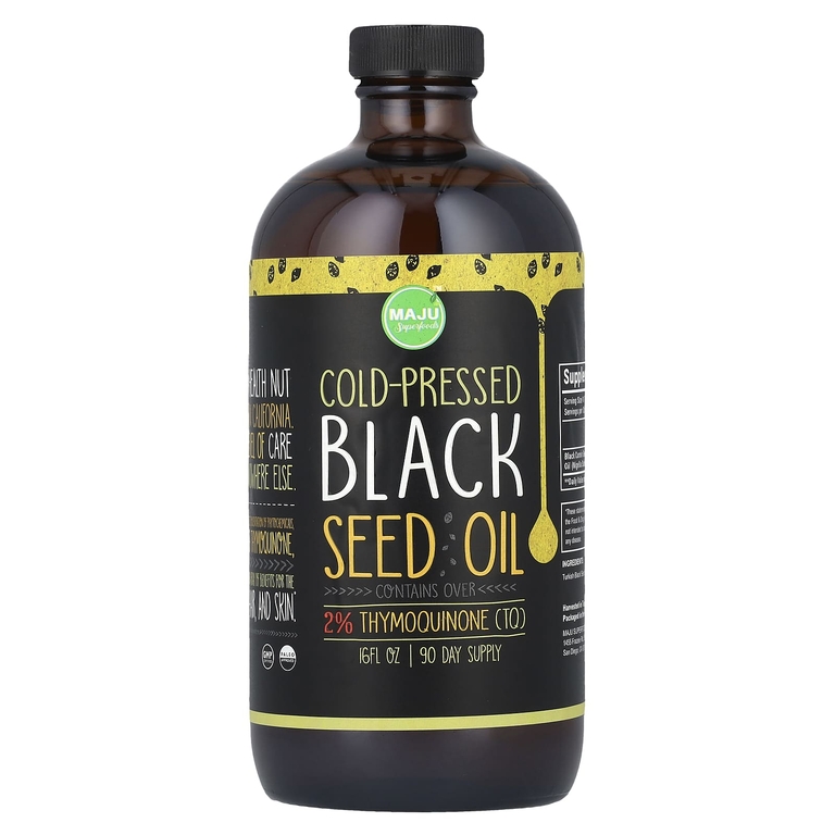 Maju Superfoods, Масло черного тмина, холодного отжима, 16 жидк. унц.