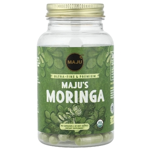 Maju Superfoods, Moringa, 90 капсул (500 мг в одной капсуле)