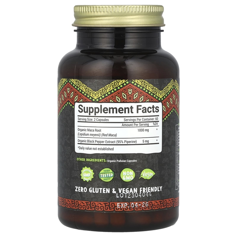 Maju Superfoods, Maju's Red Maca, 120 капсул