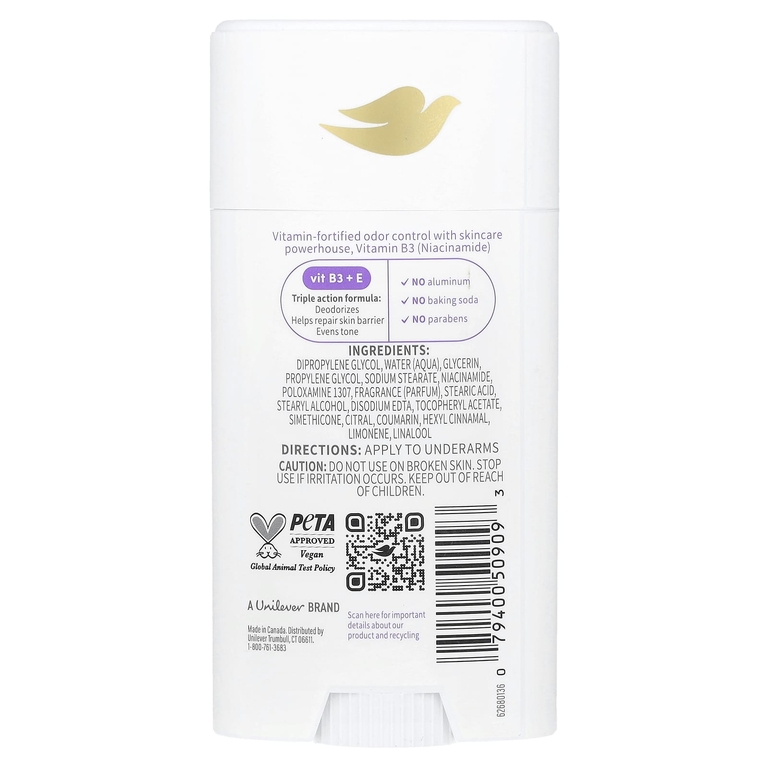 Dove, Vitamin Care + дезодорант, лаванда и ромашка, 74 г (2,6 унции) (Товар снят с продажи) 