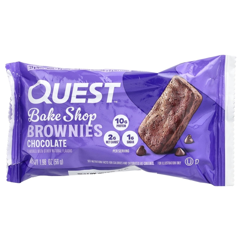 Quest Nutrition, Bake Shop, шоколадные, 4 пирожных, 56 г (1,98 унции)