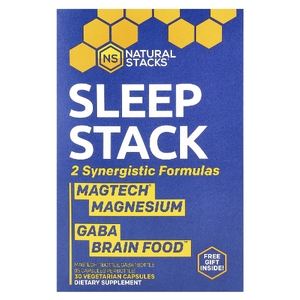 Natural Stacks, Sleep Stack, 2 флакона, 15 вегетарианских капсул в каждой