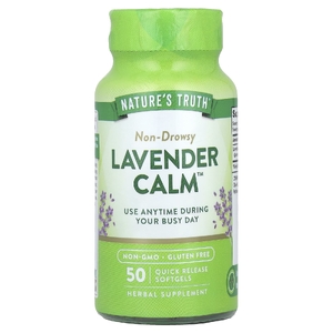 Nature's Truth, Lavender Calm ™, 50 капсул быстрого высвобождения (80 мг в каждой капсуле)