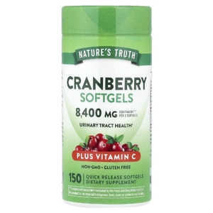 Nature's Truth, Капсулы с клюквой и витамином C, 150 капсул быстрого высвобождения