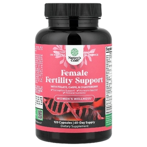 Nature's Craft, Women's Wellness, добавка для поддержки женской фертильности с фолатом, коэнзимом Q10 и витексом священным от Women, 120 капсул