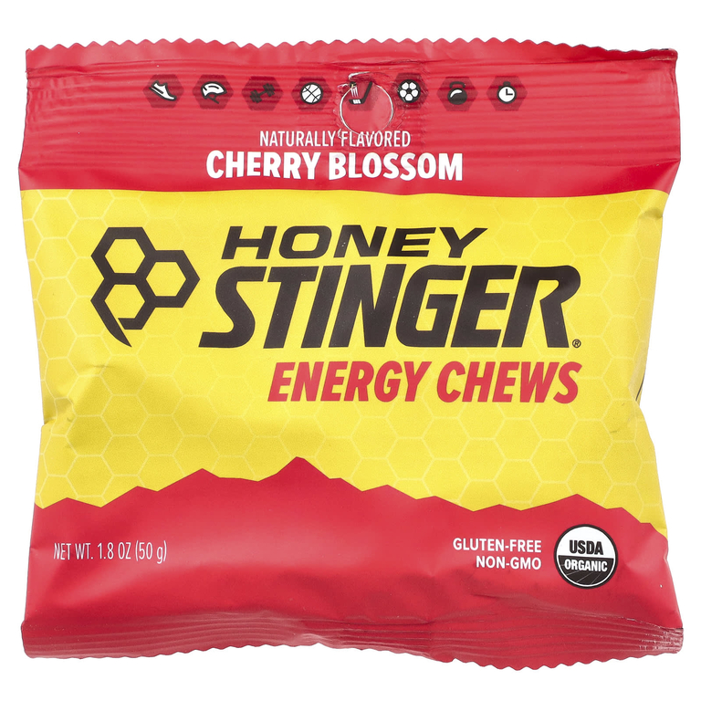 Honey Stinger, Energy Chews, вишневый цвет, 12 пакетиков по 50 г (1,8 унции) (Товар снят с продажи) 