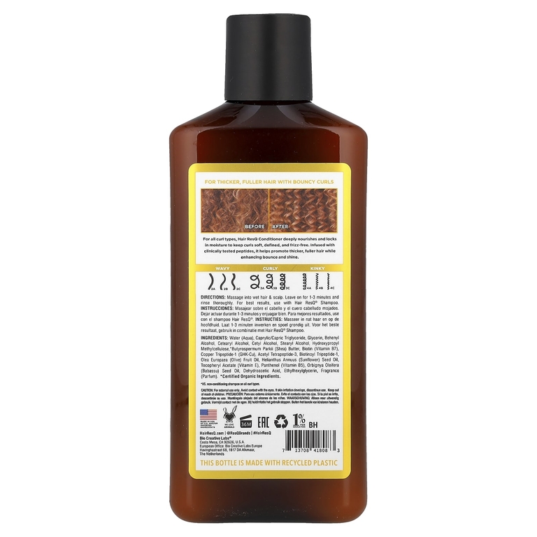 Petal Fresh, Hair ResQ, средство для усиления густоты волос, усовершенствованная формула для загустения с маслом ши, увлажняющий кондиционер, 355 мл