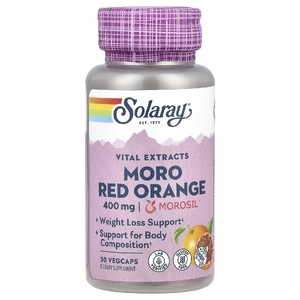 Solaray, Vital Extracts, красный апельсин Моро, 400 мг, 30 растительных капсул