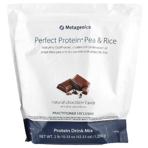 Metagenics, Perfect Protein®, горох и рис, натуральный шоколад, 1200 г (2 фунта 10,33 унции)
