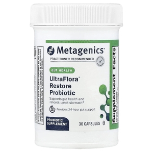 Metagenics, UltraFlora®, восстанавливающий пробиотик, 30 капсул (253,5 мг (20 млрд КОЕ) в 1 капсуле)