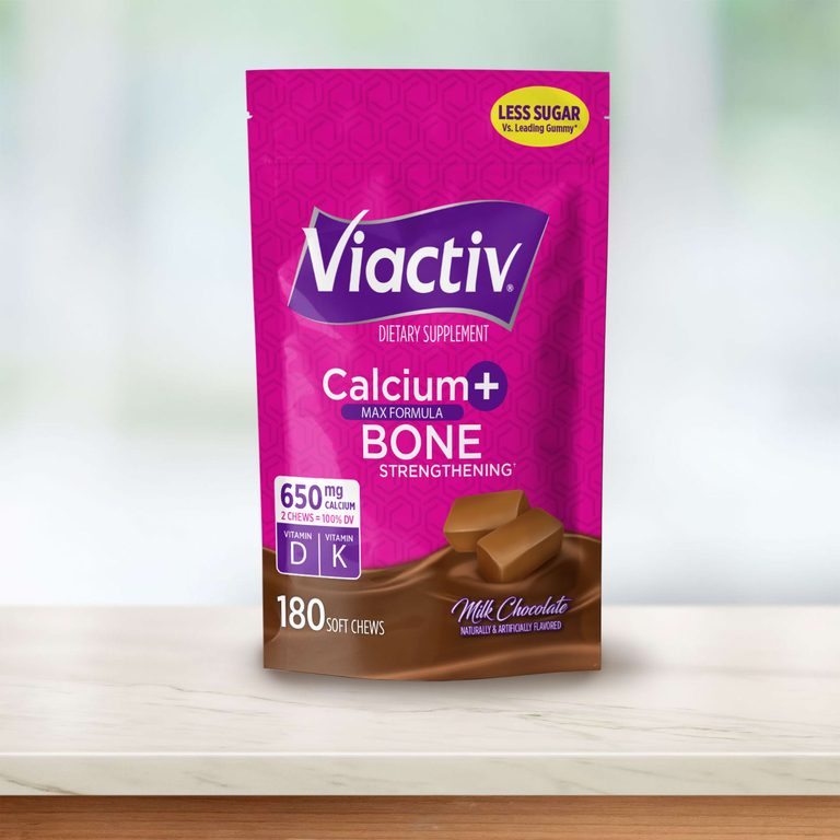 Viactiv, кальций для укрепления костей, Max Formula, со вкусом молочного шоколада, 180 жевательных таблеток