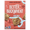Better with Buckwheat, Гречневые крекеры, морская соль, 120 г (4,25 унции)