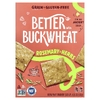 Better with Buckwheat, Гречневые крекеры, розмарин и травы, 120 г (4,25 унции)