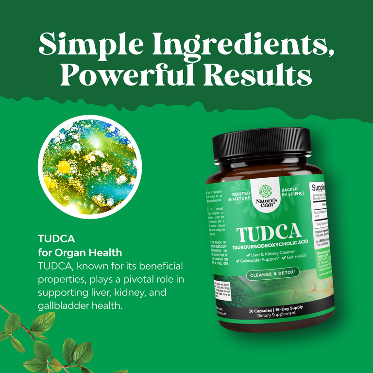 Nature's Craft, TUDCA, 30 капсул (250 мг в 1 капсуле)