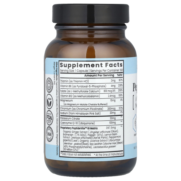 Zen Nutrients, PeptideVite ™, 60 капсул