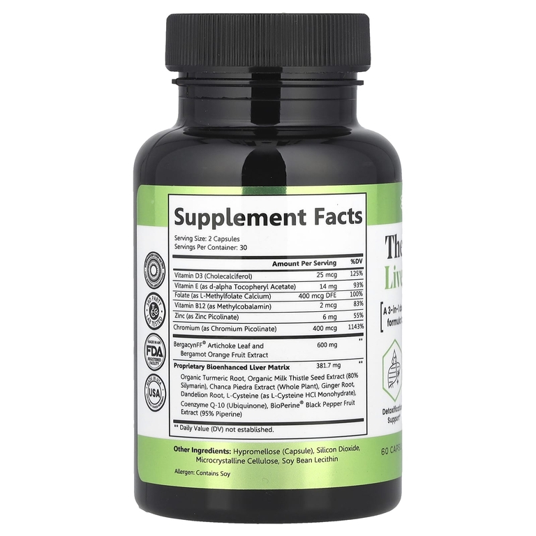 Zen Nutrients, The Everyday Liver Vitamin ™, 60 капсул