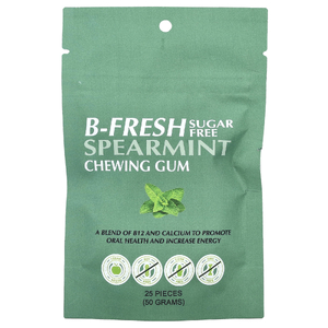 B-Fresh, Жевательная резинка, мята, без сахара, 25 шт. (50 г) (Товар снят с продажи) 