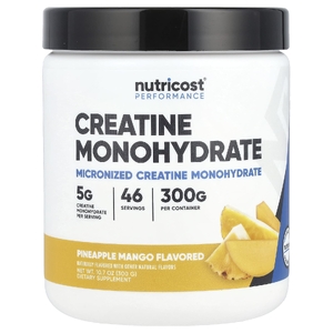 Nutricost, ​Performance, моногидрат креатина, ананас и манго, 300 г (10,7 унции)