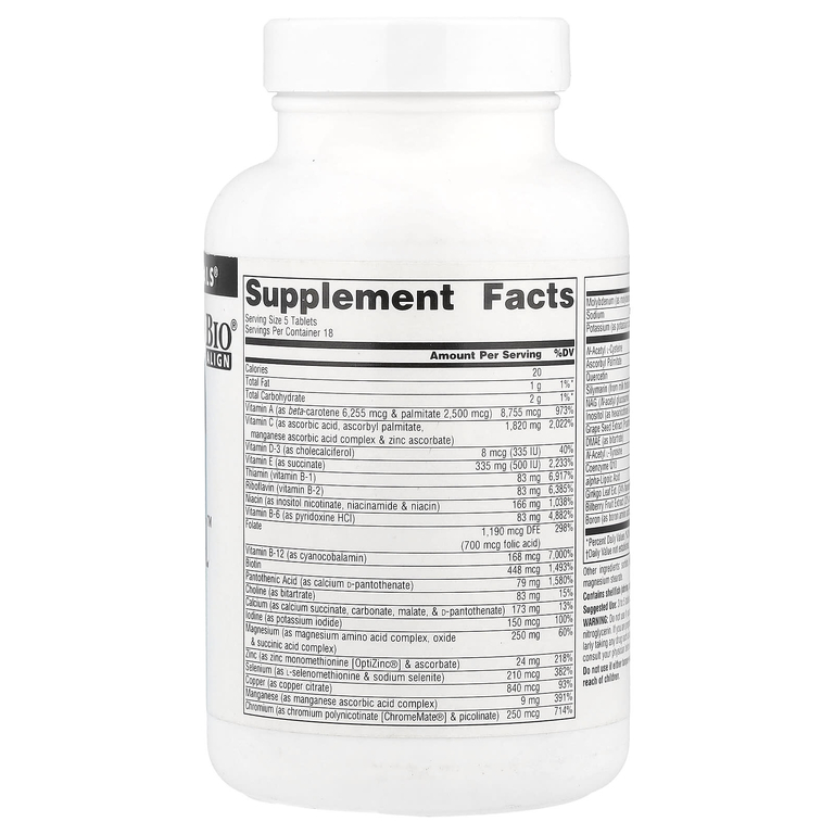 Source Naturals, витаминно-минеральный комплекс, 90 таблеток