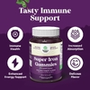 Nature's Craft, Super Iron Gummies, с виноградом, 90 жевательных таблеток