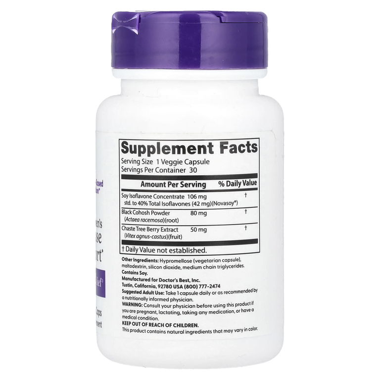 Doctor's Best, Women's Menopause Support®, 30 вегетарианских капсул