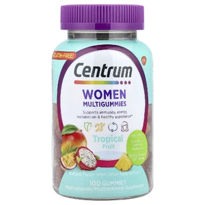 Centrum, Мультивитамины для женщин, тропические фрукты, 100 жевательных таблеток