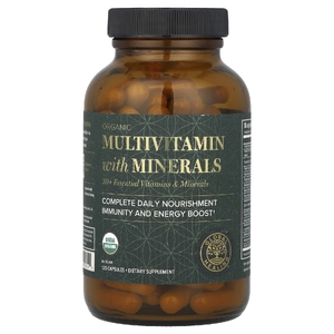 Global Healing, Органические мультивитамины с минералами, 120 капсул