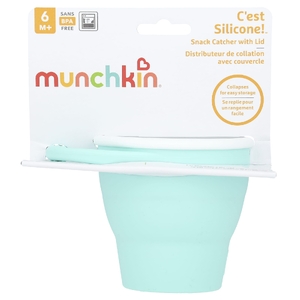 Munchkin, C'est Silicone! ™, ловушка для снеков с крышкой, для детей старше 6 месяцев, со вкусом мяты, 1 шт. (Товар снят с продажи) 