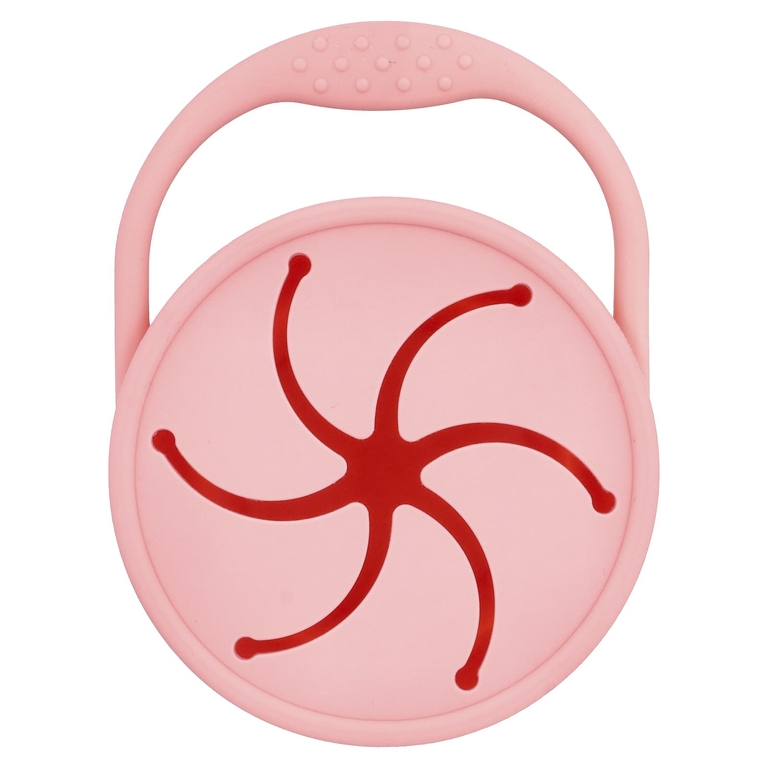 Munchkin, C'est Silicone! ™, ловушка для снеков с крышкой, для детей старше 6 месяцев, коралловые, 1 шт.