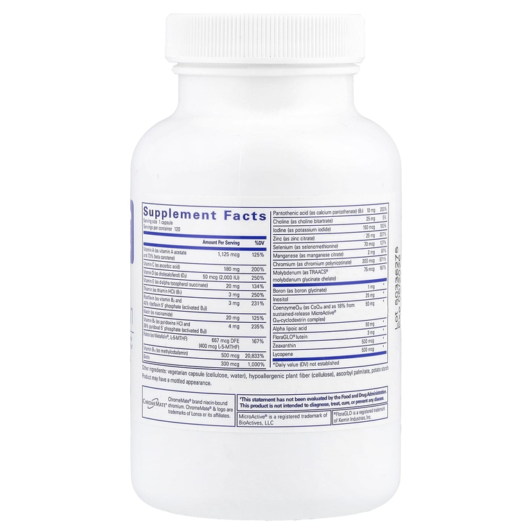 Pure Encapsulations, ONE ™, мультивитамины, 120 капсул