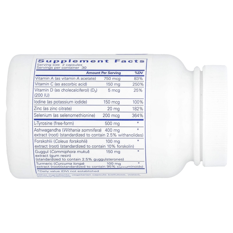 Pure Encapsulations, комплекс для поддержки щитовидной железы, 60 капсул