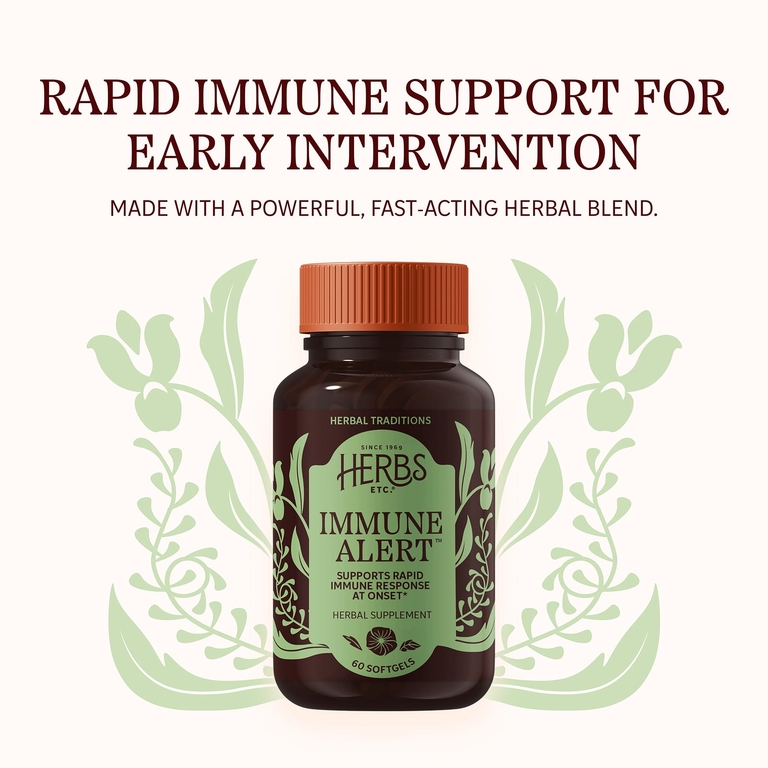 Herbs Etc., Immune Alert ™, 60 мягких таблеток