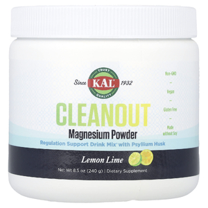 KAL, Cleanout Magnesium Powder, лимон и лайм, 240 г (8,5 унции) (Товар снят с продажи) 