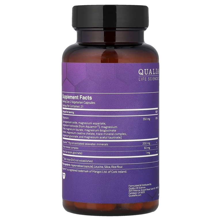 Qualia, Magnesium + ™, 42 капсулы