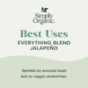 Simply Organic, универсальная приправа с халапеньо, 98 г