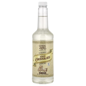 ChocZero, премиальный сироп, белый шоколад, без сахара, 750 мл (25,4 жидк. унции)