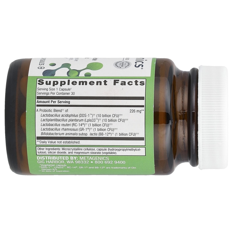 Metagenics, UltraFlora®, полный пробиотик для женщин, женское здоровье, 30 капсул