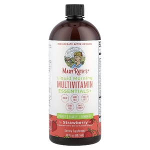 MaryRuth's, Liquid Morning Multivitamin Essentials +, со вкусом клубники, 887 мл (30 жидк. Унций)