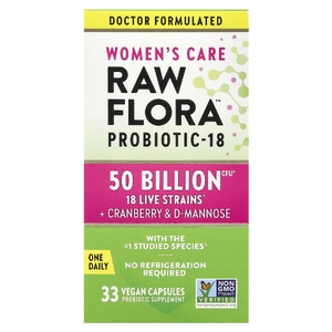 Nature's Truth, Women's Care, пробиотик-18 Raw Flora ™, 33 веганские капсулы