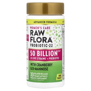 Nature's Truth, Women's Care, пробиотик-18 Raw Flora ™, 33 веганские капсулы