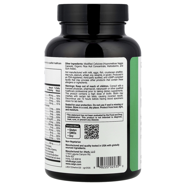 California Gold Nutrition, Beauty, женские мультивитамины для волос, 120 растительных капсул (Товар снят с продажи) 