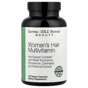 California Gold Nutrition, Beauty, женские мультивитамины для волос, 120 растительных капсул (Товар снят с продажи) 