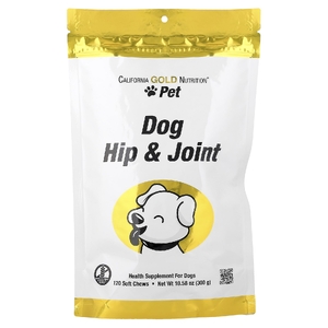 California Gold Nutrition, Pet, для собак, поддержка суставов, 120 жевательных таблеток, 300 г (10,58 унции)