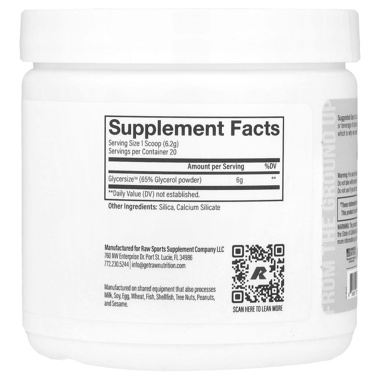 Raw Nutrition, Pump 2, предтренировочный комплекс, без добавок, 124 г (4,37 унции)