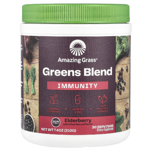Amazing Grass, Greens Blend, Immunity, бузина, 210 г (7,4 унции) (Товар снят с продажи) 