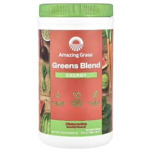 Amazing Grass, Greens Blend, Energy, арбуз, 420 г (14,8 унции)