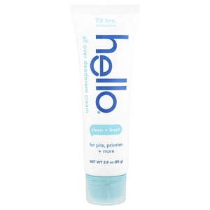 Hello, Крем-дезодорант для всего тела, Clean + Fresh, 85 г (3 унции)