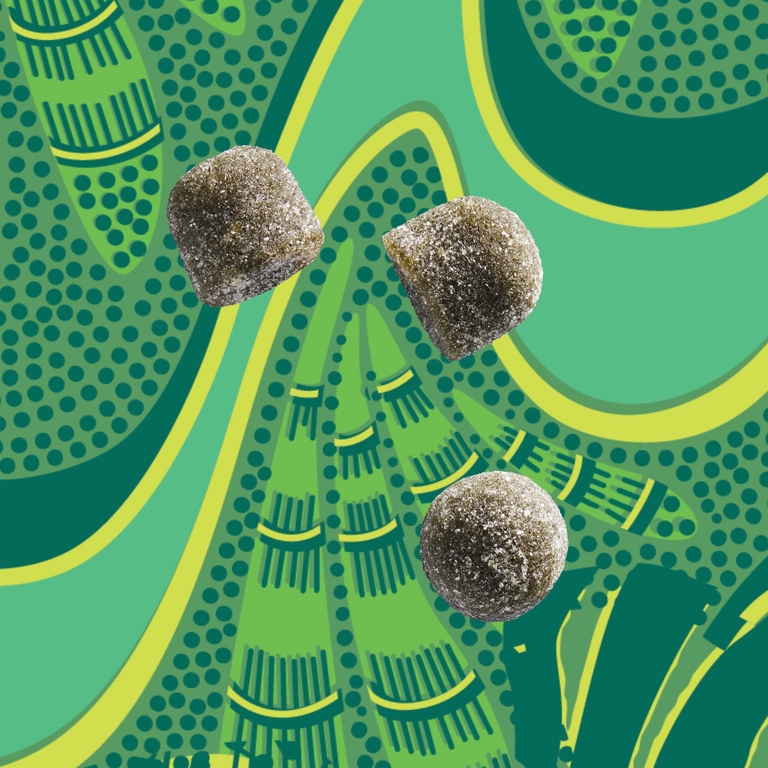 Kuli Kuli, Жевательные мармеладки Superfood, моринга и зелень, зеленое яблоко, 60 жевательных таблеток на растительной основе