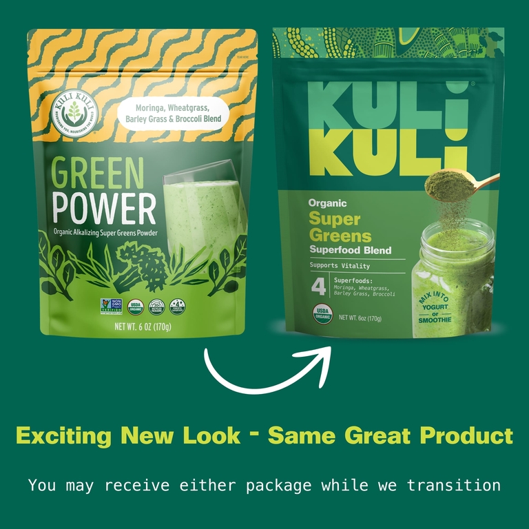 Kuli Kuli, Green Power, органический подщелачивающий порошок из зелени, 170 г (6 унций)